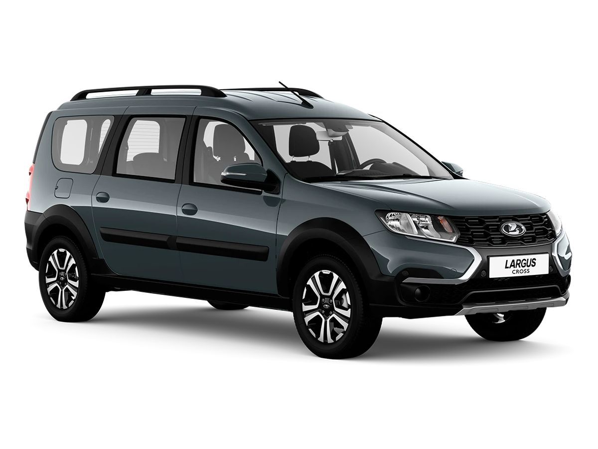 LADA Largus Cross I Рестайлинг, Серебристо-темно-серый "Борнео" металлик, 1435322 рублей, вид 3