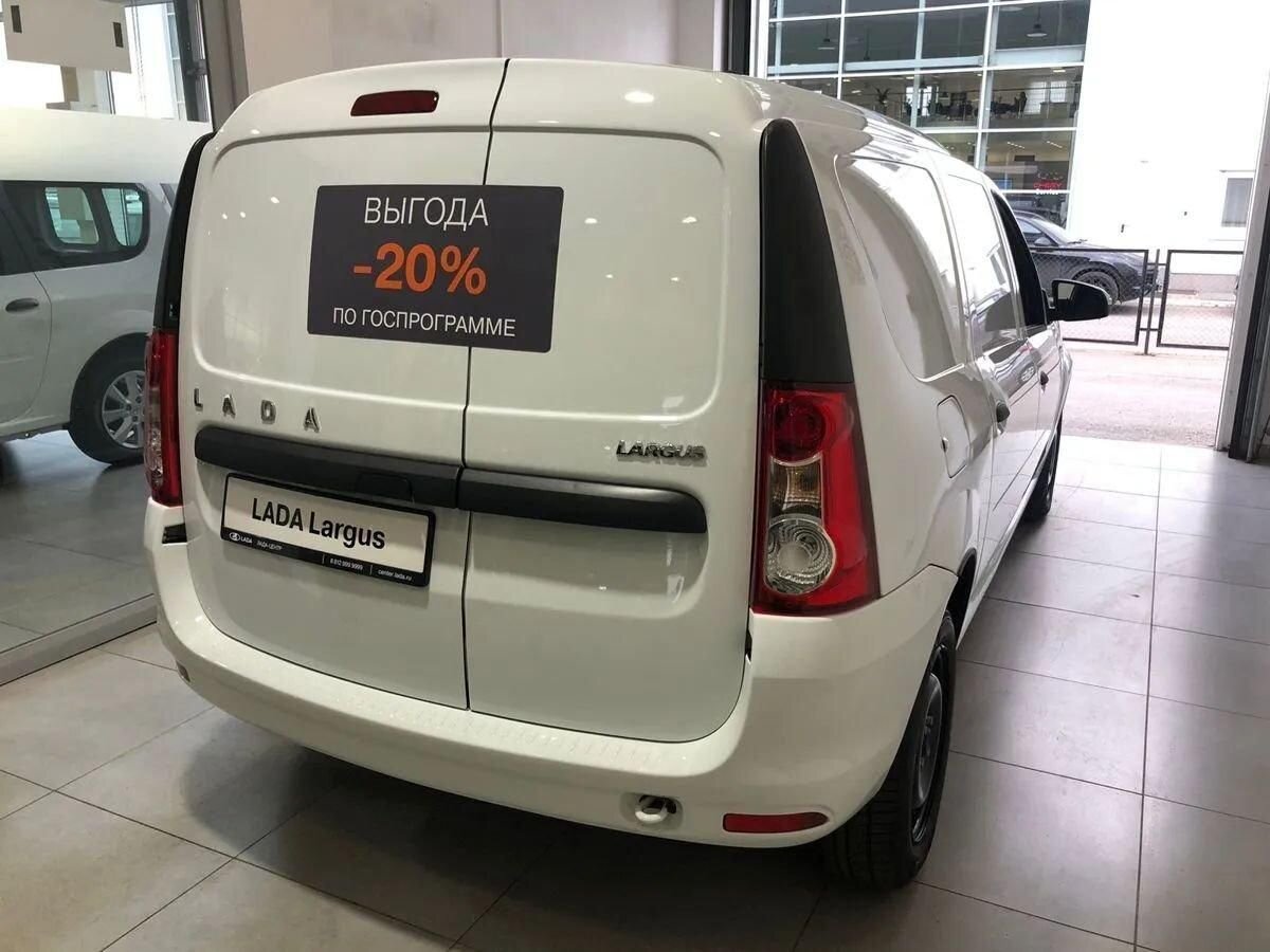 LADA Largus фургон I Рестайлинг, Белый "Ледниковый", 1138342 рублей, вид 5