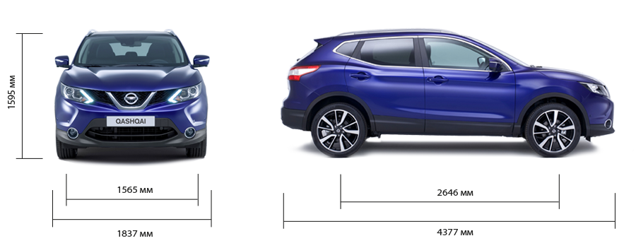 Nissan qashqai чертеж