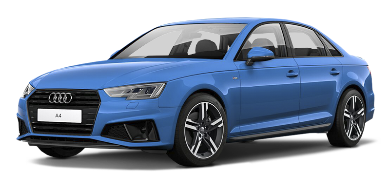 

Audi A4 2.0 (190 л.с.) 7RT AWD, Синий (turbo blue)