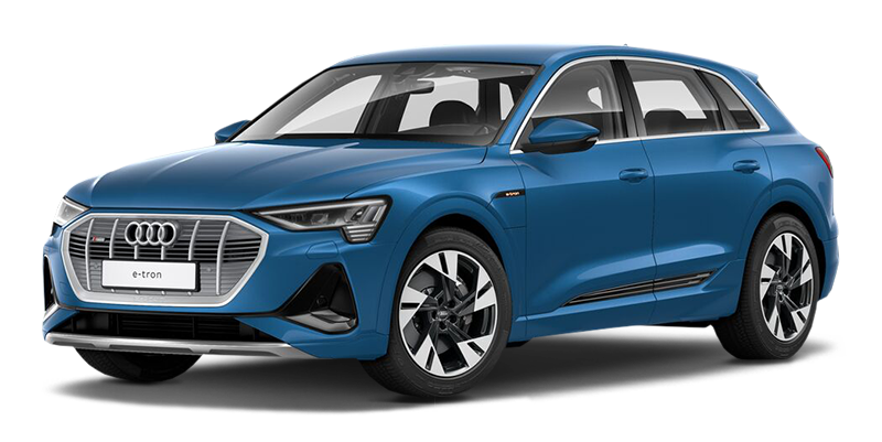 

Audi e-tron 0.0 (360 л.с.) 5CVT AWD, Синий (antigua blue)