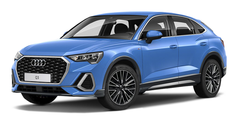 

Audi Q3 Sportback 2.0 (180 л.с.) 7RT AWD, Синий;металлик (navarra blue)