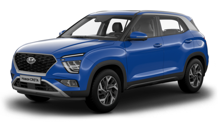 

Hyundai Creta 2.0 (150 л.с.) 6AT FWD, Синий / marina blue