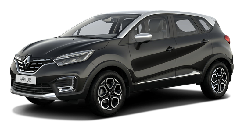 

Renault Kaptur 1.3 (150 л.с.) 5CVT AWD, Темно-серый металлик с серебристой крышей;gris + gris