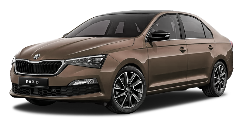 

Skoda Rapid 1.6 (110 л.с.) 6AT FWD, Коричневый toffee brown металлик с черной крышей