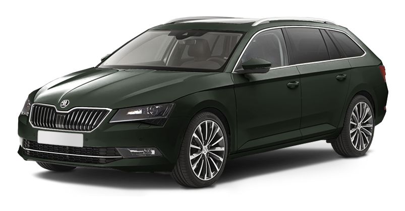 Skoda Superb зеленая