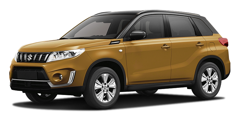 

Suzuki Vitara 1.6 (117 л.с.) 5MT AWD, Желто-оранжевый с черной крышей