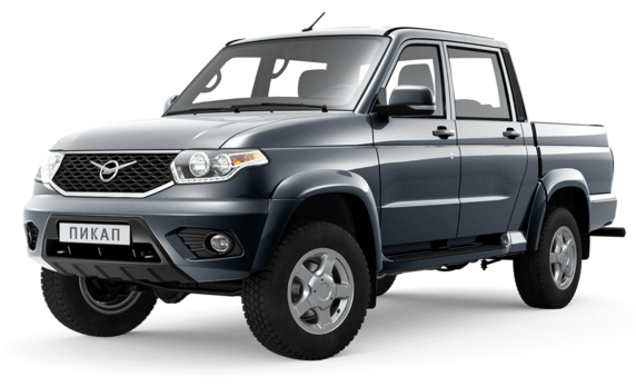 

Uaz Pickup 2.7 (150 л.с.) 5MT AWD, Темно-серый металлик