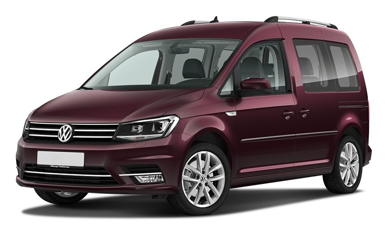 

Volkswagen Caddy 1.6 (110 л.с.) 5MT FWD, Вишнёво-красный
