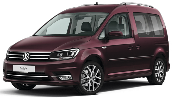 

Volkswagen Caddy 1.6 (110 л.с.) 5MT FWD, Бордовый `blackberry`;металлик
