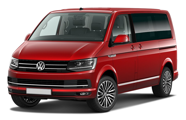 

Volkswagen Multivan 2.0 (150 л.с.) 7RT AWD, Вишнёво-красный