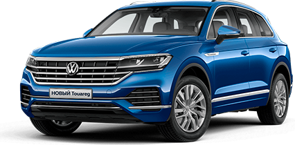 

Volkswagen Touareg New 3.0 (340 л.с.) 8AT AWD, Синий `reef blue`;металлик