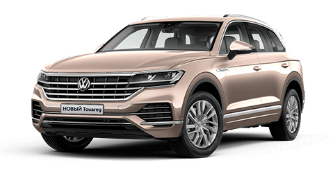 

Volkswagen Touareg New 2.0 (249 л.с.) 8AT AWD, Золотистый `sand gold`;металлик